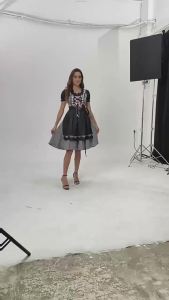 German Plaid Dirndl Dress for Women Oktoberfest Costume Beer Festival Cosplay Costumes Halloween Fancy Party Dresses