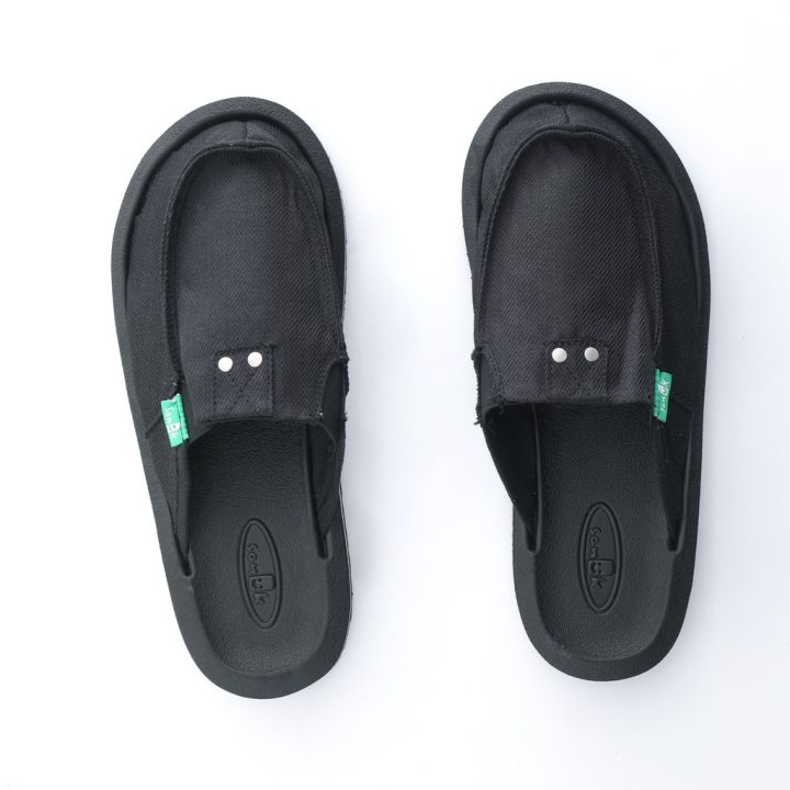 Casual tide drag summer Korean version sanuk men's canvas slippers
