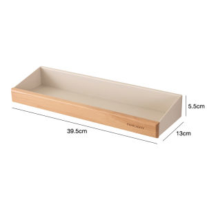 ชั้นวางของในห้องน้ำ ชั้นวางของติดผนัง สไตล์ท่อนซุงญี่ปุ่น มั่นคงและทนทาน ชั้นวางอเนกประสงค์ ไม่ต้องเจาะ ก้นหนา