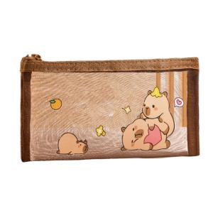 Cartoon Capybara Pencil Case Large Capacity Pencil Box Pen Bag School Office Supplies For Students Spacious Storage