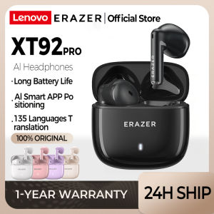 Lenovo Erazer XT92 PRO Al Smart Bluetooth Earbuds Real-Time Translation Wireless Earphone TWS with Mic Mini Bluetooth 5.4 Sports Headset