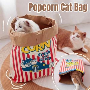 AP AIMAYAPET Popcorn Cat Bag Cat House Cat Toy Cat Playtime Rumah Kucing Berbentuk Beg Popcorn Mainan Kucing Masa Bermain