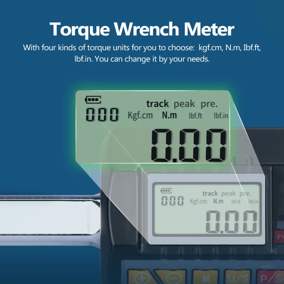 Adjustable LCD Display Screen 1/2 1/4 3/8inch Digital Torque Wrench Meter Professional Electronic Torque Meter Utility Bicycle Car Repairing Tool | Malaysia - View #8