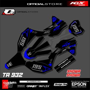 Stiker Decal Variasi Motor KLX GORDON Fullbody-Sticker List Variasi Free Laminasi Satu Set Kanan Kiri Kode TA932