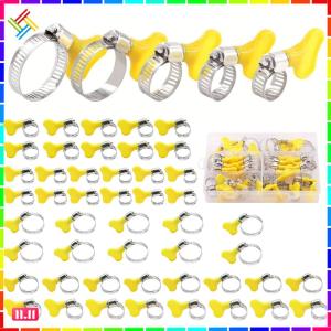 48 Piece 8-29mm Key Handle Hose Clamp Key-Type Blower Hose Tube Clamp Adjustable