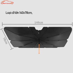 Dù che kính lái chống nắng tia cực tím bản nâng cấp cán gập không làm hỏng màn hình xe