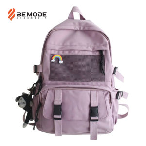 Tas Ransel Sekolah Laptop Banyak Kantong Waterproof Ukuran Besar Nilon Japan Style - Compo Bag - Polo felix