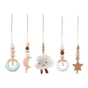 A Baby Play Gym Set Cartoon Cloud Rattle Pendant Baby Room Crib Stroller Decorative Toys Soft Cotton Baby Sensory Toys Baby Gift2026