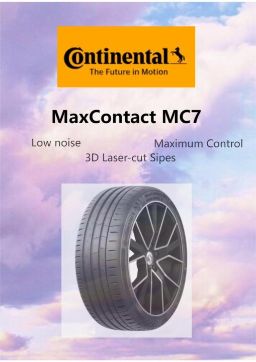 TYRE Continental MaxContact MC7 205/40R17 205/45R17 215/50R17 215