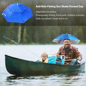 【New Arrival】 Waterproof Golf Umbrella Hat with Double Layer Sunshade UV Protection Lightweight Foldable Cap