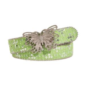 Adjustable Leather Belt with Butterfly Holiday Styles Waistband Softable Belt Suitable for Various Occasion