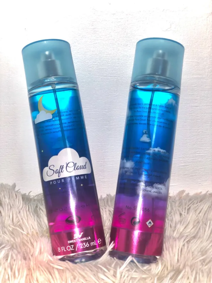 SOFT CLOUD PERFUME SWEET VANILLA FRESH FRAGRANCES 236ml Travel