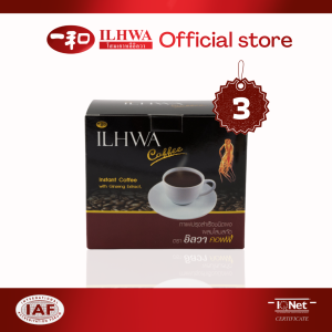 ผลิตภัณฑ์กาแฟโสมเกาหลีอิลวา 150 กรัม เครื่องดื่มเพื่อสุขภาพ 3 กล่อง