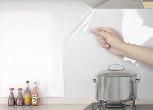 super Vinyl Self Adhesive Transparent Bathroom Wall Tile Sticker Kitchen Oil Proof Wallpaper0007