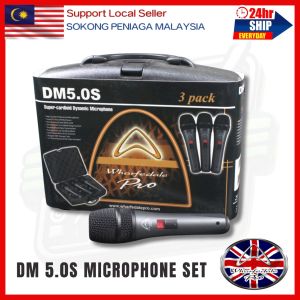 Wharfedale DM-5.0S Wired Super-cardioid Dynamic Mic set Professional Sound & Reliable Performance