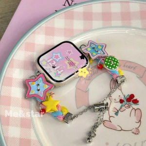 new สายลูกปัด เจลบอย สายนาฬิกา smart watch ใช้ได้กับ Watch ultra10 8 9 7 6 5 4 3 2 1 Size 40/41/42mm 44/45/46/49mm สาย smart watch