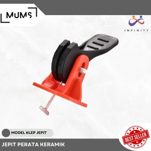 INF Reusable Tile Leveling Spacer Pin Clamp Catok Jepit Perata Pasang Keramik Granit Tipe Jepit Pin T Besi Baja 1.5mm 15 mm Nut Perata Pemasangan Kramik Marmer Nat Alat Kuncian Lock Penjepit Perata Keramik