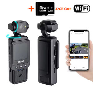 FHD 2K Wifi Camera Digital Video 1080P Mini Portable Handheld Law Enforcement Recorder 180° Rotatable Lens Outdoor Sport