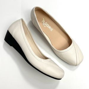 Giày Búp Bê Đế Xuồng 3cm DORIS DR304 da thật  mũi vuông- CÓ BẢO HÀNH