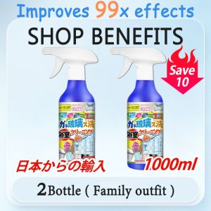 Bathroom cleaner 500ML: removes 50 years stains dissolves stubborn soap/water stains inhibits mold for tiles/toilet