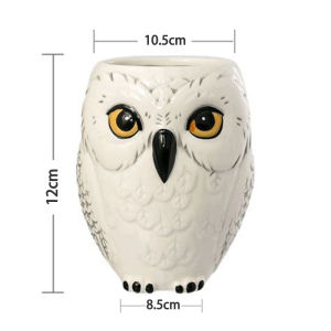 Owl Ceramic Mug Cute Animal Coffee Cup for Milk Juice & Daily Drinking Creative Gift for Kids