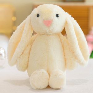 ETIONS Comfort Cartoon Pink Rabbit Doll Children Gift Kids Bonnie Rabbit Doll Long-eared Rabbit Plush Doll Bunny Doll Animals Stuffed Toy