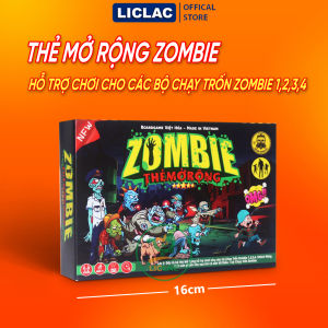 Boardgame Chạy Trốn Zombie 2 Nam Châm trò chơi giải trí sinh tồn kịch tính cho nhóm bạn gia đình