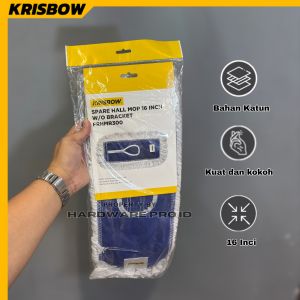 Krisbow 16 Inci Refill Pel Tanpa Bracket  Refil Mop Isi Ulang Kain Pel Aksesoris Alat Pel Kain Pelan Pengganti Alat Kebersihan