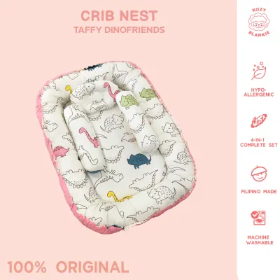Kozy Blankie Baby Bed Crib Nest - TAFFY DINOFRIENDS