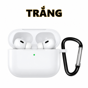 Ốp silicon cho tai nghe Airpods 1/2/3/4/5 Pro 1/2/3 - Tặng kèm móc khóa - Chất liệu silicon dẻo dai bền bỉ