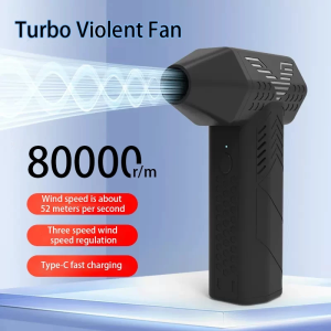 【SG Fast Shipping】Violent Fan Portable Air Dust Collector 80000 RPM Brushless Motor 52m/s Mini Blower