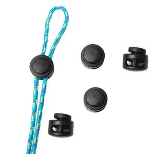 VBNFH Multifunction 10pcs/pack Clamp Toggle Hang Buckle Black Plastic Rope Buckle Cord Lock Buckles Cord Rope Lock Stopper Clip Stopper