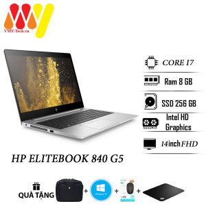 Laptop HP Elitebook 840 G5 HP 840 G4 giá rẻ dùng văn phòng Màn 14inch FHD Ram 8GB core i7 ổ cứng SSD 256GB lướt zin 99% mẫu cao cấp