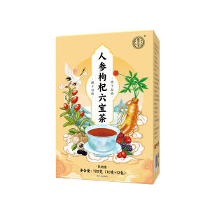 Ginseng And Wolfberry Six Treasure Tea Nourishing Tea For Staying Up Late Six Treasure Tea For Men Men’s Health Tea