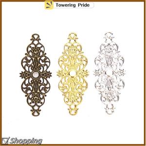 [Towering Pride] 20Pcs Filigree Flower Wrap Connector Crafts DIY Embellishments Findings Jewelry
