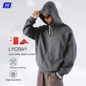 ไลคร่า®ไฟไลคร่าเยลลี่ซิปแจ็คเก็ต2025ฤดูใบไม้ร่วงสินค้าใหม่ไฟเสื้อคลุมมีฮู้ดกีฬา