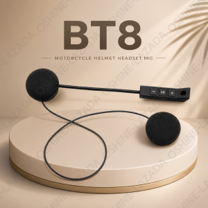 O.SHINE BT8 Wireless Bluetooth Motorcycle Helmet Hands-free Speakers Communication Systems Earphone