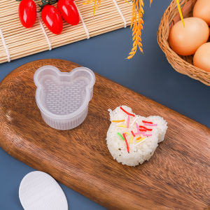 Khuôn Làm Cơm Nắm Onigiri Khay Dụng Cụ Ép Cơm Bento Tạo Hình Cho Bé Ăn Dặm