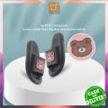 OFM-S59 Sandal Wanita Motif Beruang Anti Slip Nyaman Empuk / Sandal Rumah Slip-On / Sendal Bear. 