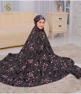 Mukena Zianisa x tazbiya mukena dewasa rayon Freesia Black
