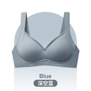 Justtoi. Womens Underwear with Removable Latex Inner Cup Breathable Soft Thin Non-wired Sleeping Bra Japanese Lady One-piece Daily Lingerie Push Up Brassiere 乳胶透气聚拢女士内衣