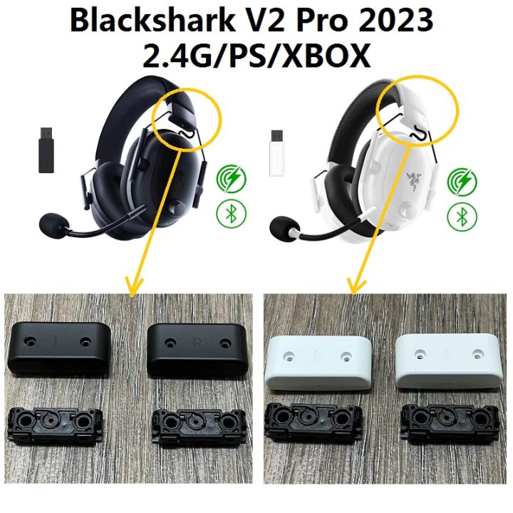 Original Plastic Hinge buckle For Razer Blackshark V2 Pro  bluetooth Black Shark 2023 V2pro Headset Spare Repair Parts ear pads  cushion