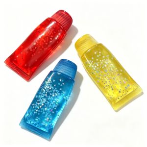 FLEURS Glitter Star Toothpaste Squishy Toy Shapeable Sensory Facial Cleanser Fidget Novelty Bling Bling Squishy Toy Kids  Adults