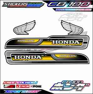 STRIPING VARIASI HONDA CB 100 / STICKER LIST MOTOR HONDA CB 100