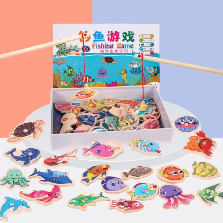 STKE Ocean Fishing ic Fishing Play set Marine Life Fishing Toys ic ...