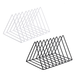 Desk Book Organizers Triangular Metal Book End 9 Compartments Bookend Book Magazine Stand Space Saving Magazine Rack