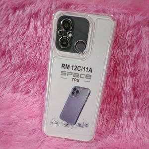 Softcase Casing Redmi 12C REDMI 11A POCO C55 Silikon Case Selikon Clear Bening Transparan Pelindung Belakang HP Camera Full Caret Space