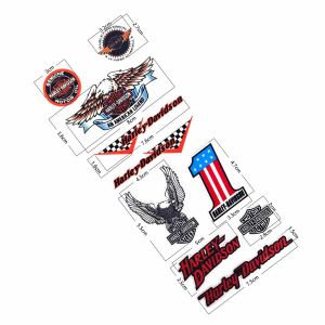 For Harley Harley-Davidson harley davidson Reflective Motorcycle Helmet Car Stickers Retro Style Cafe Racer Modified Motor Bike Accessories Body Side Windshiled Waterproof Decal