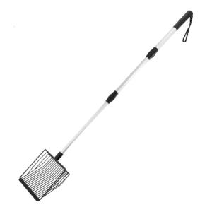 Kim loại rỗng scooper cho hầu hết các loại xả rác dụng cụ vệ sinh mèo muỗng phân thú cưng xẻng cho mèo con lớn