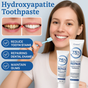 ⚡7.5% Hydroxyapatite Whitening and Stain Removal Toothpaste Whitening and Yellowing Stain Removal Toothpaste for Healthy Teeth and Gums美白去渍牙膏